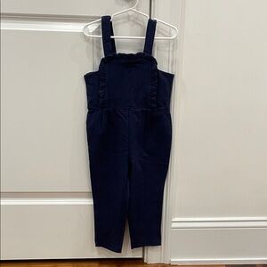 Janie and Jack size 2T Navy Blue Ruffled Jumpsuit